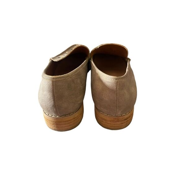 Mi.im Women’s Taupe Leather Almond Toe Studded Detail Slip-On Loafers Size 8 - Picture 3 of 12